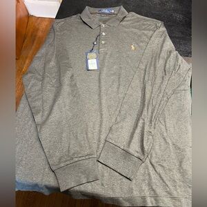 NWT Ralph Lauren Polo Men's Gray Long Sleeve XL